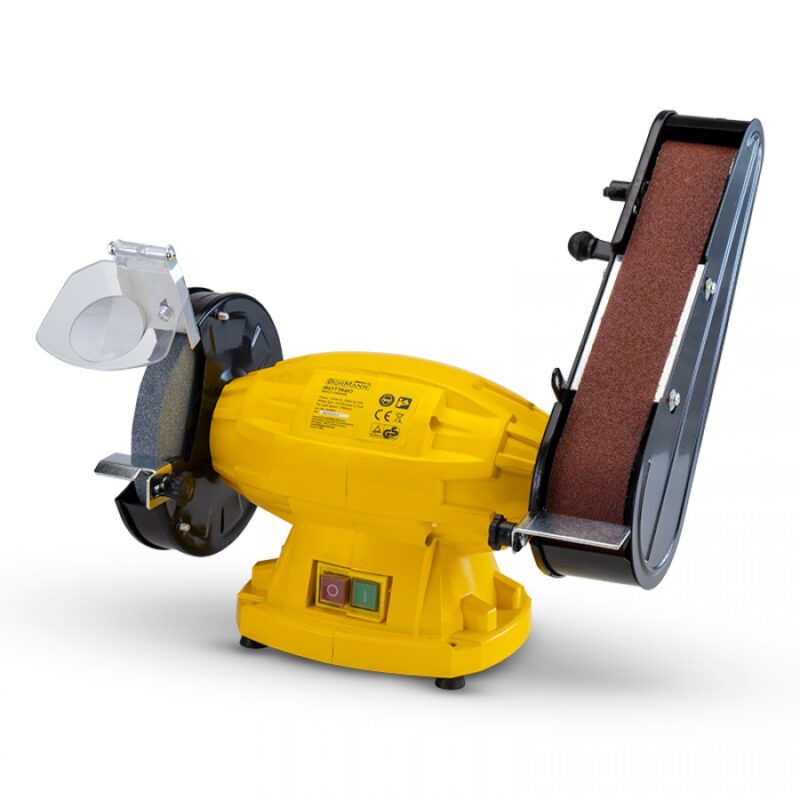 SMERIGLIATRICE DA BANCO BORMANN BDT1520 CON NASTRO 50Χ686mm Ø150mm / 350W