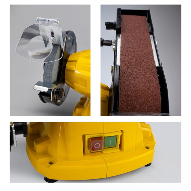 SMERIGLIATRICE DA BANCO BORMANN BDT1520 CON NASTRO 50Χ686mm Ø150mm / 350W